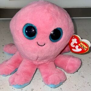 Ty Beanie Boos "Sheldon" the Octopus collectible plush toy